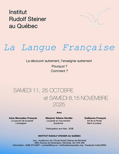 Affiche description de l'atelier sur la langue française